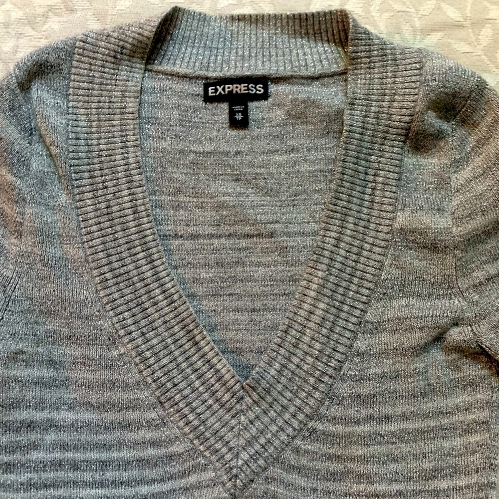 Silver Sparkle Express Sweater